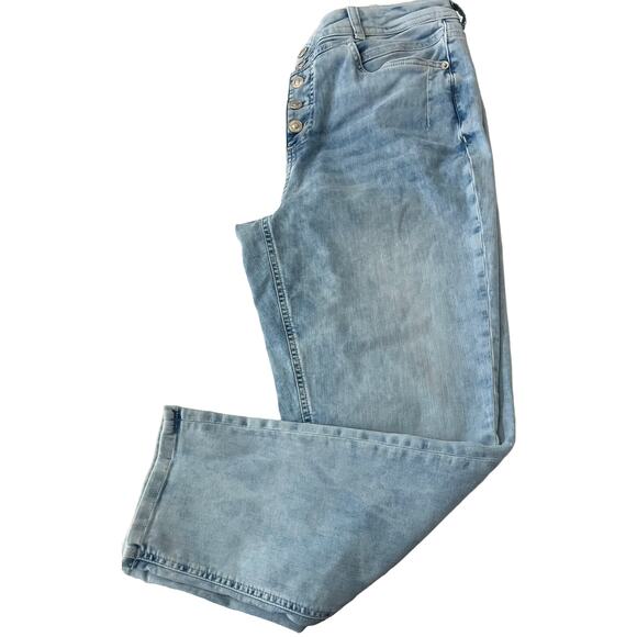 STREET ONE LOOSEFIT, STRAIGHT LEG, DENIM JEANS, WOMENS, 33/28), LIGHT BLUE DENIM - Picture 6 of 12